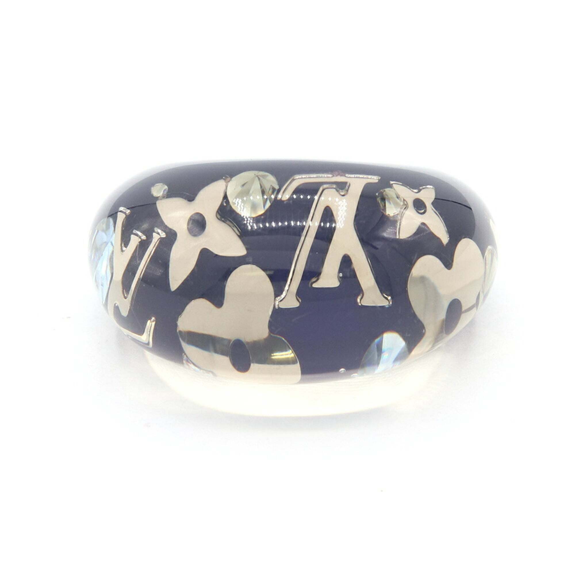 Louis Vuitton Bague Inclusion Ring, Navy Resin, Size M, Lv, Women's Louis Vui...
